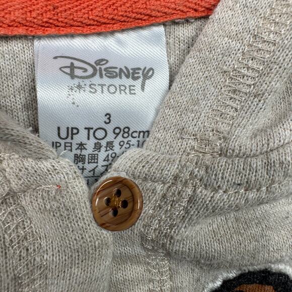 Disney Moana Girls Hoodie Size 3 Hei Hei Pua Embroidery Knit Pullover Sweater - Picture 2 of 8